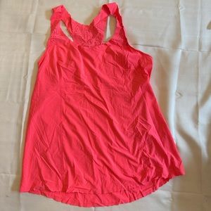 Neon Pink Lululemon Tank Top Size 12